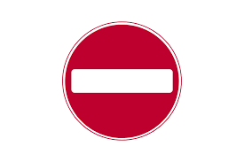 ممنوعہ علاقے کا اختتام - Regulatory Signs Traffic Sign in Pakistan